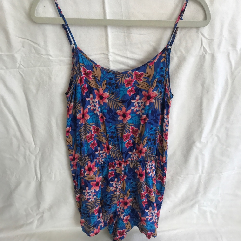 Tropical Print Romper